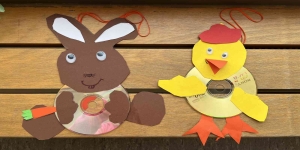 Osterbasteln der Klasse 1b